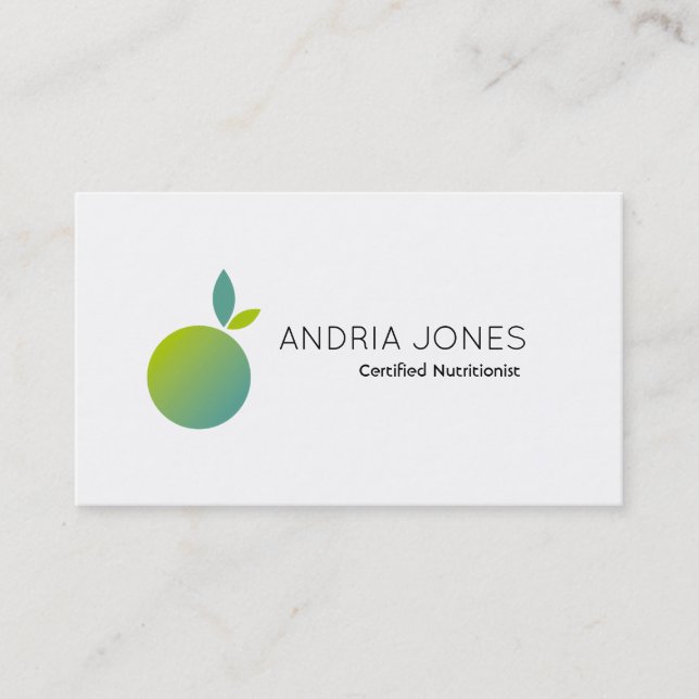 Nutritionist - Business Cards (Front)