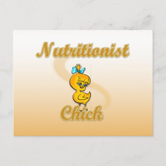 Nutritionist Chick Postcard (Front)