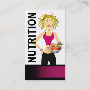 Nutritionist Dietician Food Manager Healthy Eating Business Card