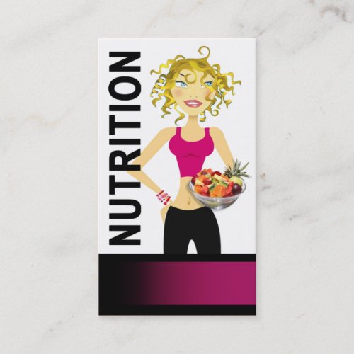 Nutritionist Dietician Food Manager Healthy Eating Business Card Template