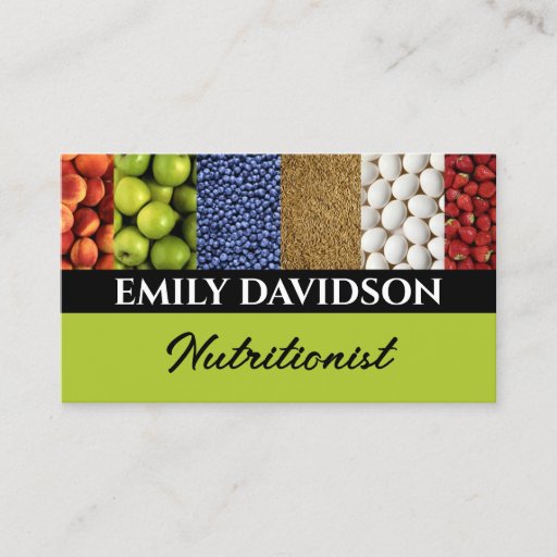 Customizable Healthy life  business card