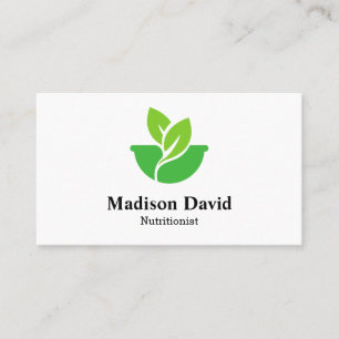 Nutritionist Dietitian Custom health logo Business Card