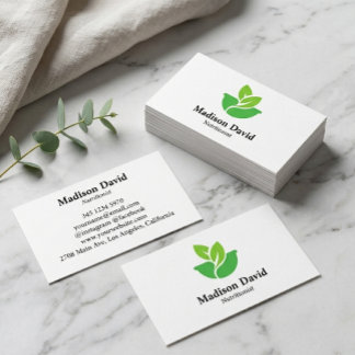 Nutritionist Dietitian Custom health logo Business Card