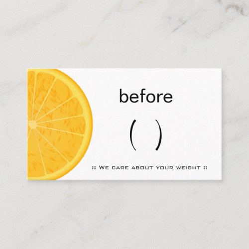 Nutritionist Dietitian Nutrition Coach Weight Loss Business Cards