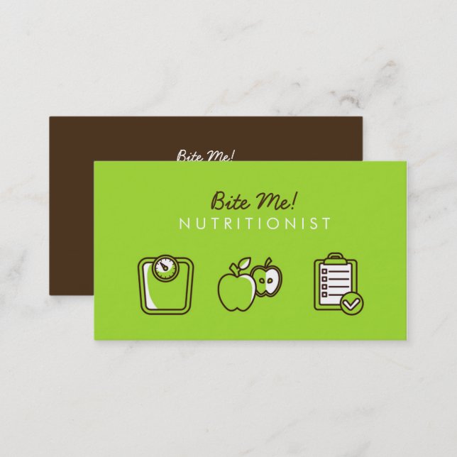 Nutritionist for Clean Eating Business Card (Front/Back)