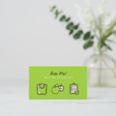 Nutritionist for Clean Eating Business Card (Standing Front)