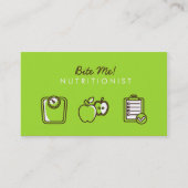 Nutritionist for Clean Eating Business Card (Front)