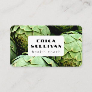 Nutritionist Health Coach Chef Vegan Artichokes  Business Card