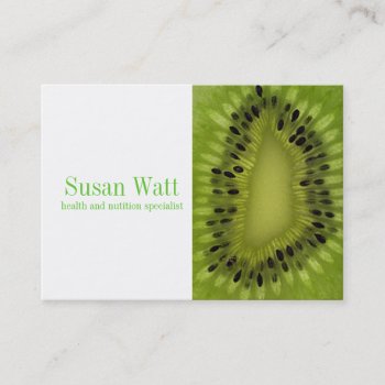 Nutritionist Kiwi Business Card by claire_shearer at Zazzle