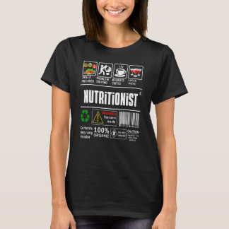 Nutritionist Label Skills Problem Solving Coffee W T-Shirt