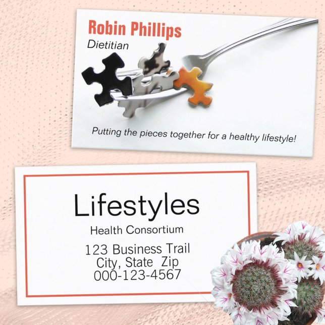 Nutritionist Lifestyle Professional Planner Business Card (Creator Uploaded)