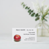 Nutritionist / Nutritional Therapist / Naturopath Business Card (Standing Front)