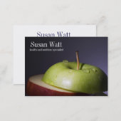 Nutritionist Sliced Apple Business Card (Front/Back)