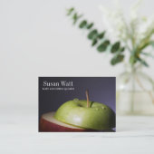 Nutritionist Sliced Apple Business Card (Standing Front)