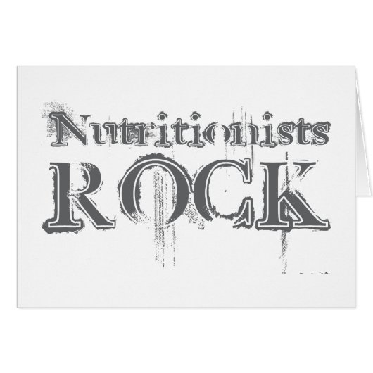 Nutritionists Rock Cards (Front Horizontal)