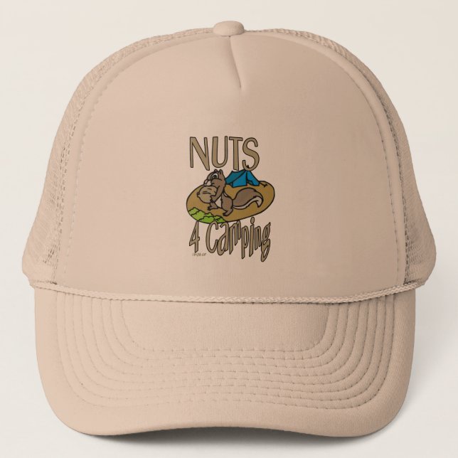 Nuts 4 Camping Trucker Hat (Front)