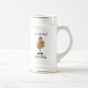 Nuts About Babysitting T-shirts and Gifts Beer Stein