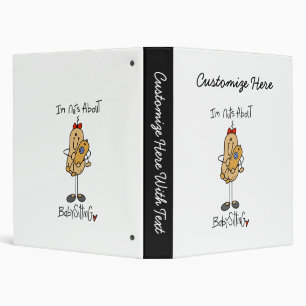 Nuts About Babysitting T-shirts and Gifts Binder