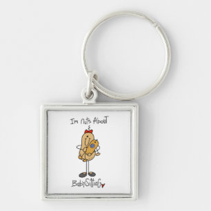 Nuts About Babysitting T-shirts and Gifts Keychain