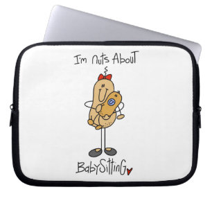 Nuts About Babysitting T-shirts and Gifts Laptop Sleeve