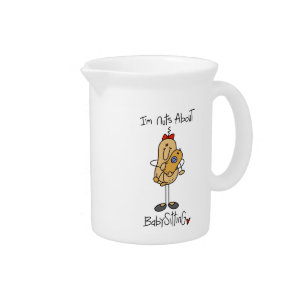 Nuts About Babysitting T-shirts and Gifts Pitcher