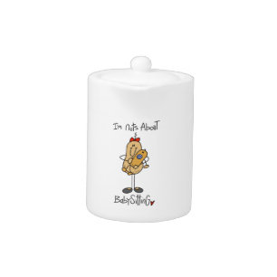 Nuts About Babysitting T-shirts and Gifts Teapot