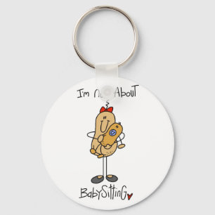 Nuts About Babysitting Tshirts and Gifts Keychain