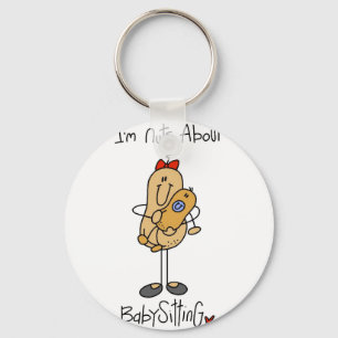 Nuts About Babysitting Tshirts and Gifts Keychain