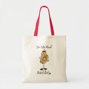 Nuts About Babysitting Tshirts and Gifts Tote Bag