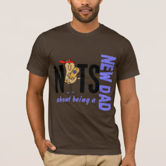 Nuts About Being A New Dad 1 (Blue) T-Shirt