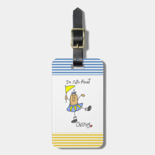 Nuts About Cheering T-shirts and Gifts Luggage Tag