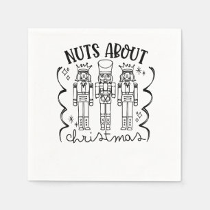 Nuts About Christmas Funny Christmas Nutcracker Napkins