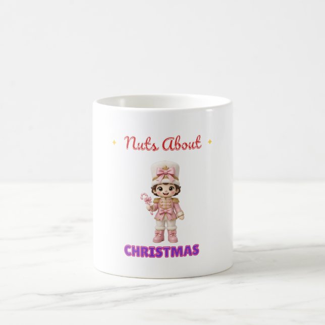 Nuts About Christmas Pink Nutcracker Mug (Center)