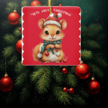 Nuts About Christmas Playful Squirrel Winter Dress