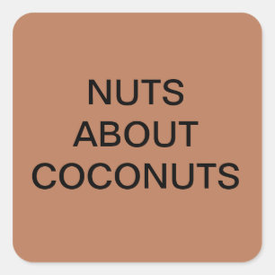 NUTS ABOUT COCONUTS STICKERS