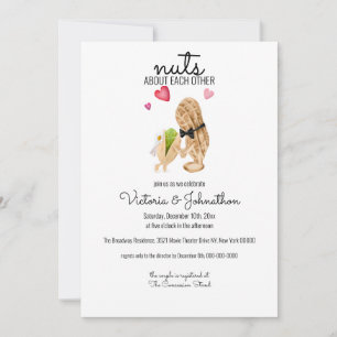 Nuts About Each Other Couples Shower Invitation