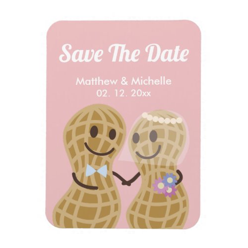 Nuts About Each Other Cute Funny Save The Date Magnet