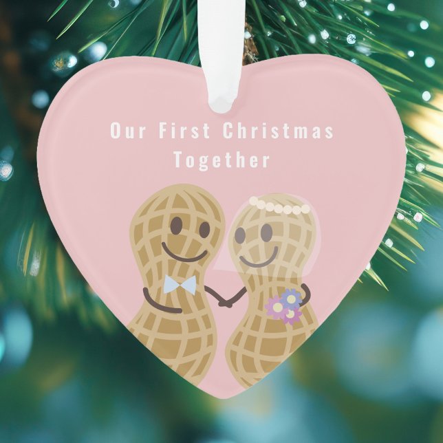 Nuts About Each Other First Christmas Together Ornament (Creator Uploaded)