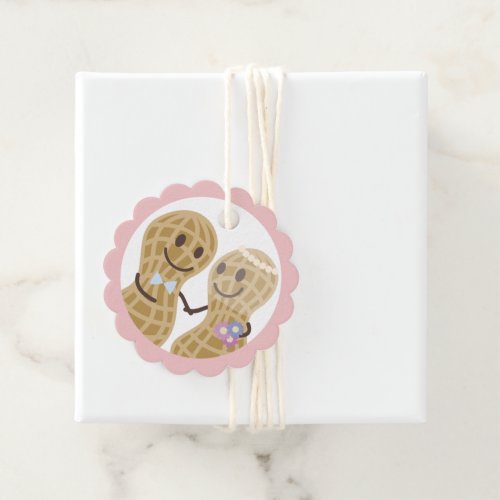 Nuts About Each Other Funny Cute Wedding Favor Tags