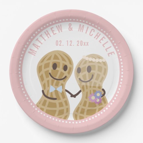 Nuts About Each Other Funny Cute Wedding Shower Paper Plates