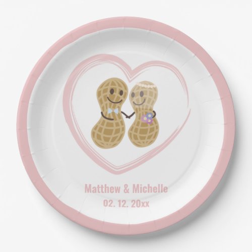 Nuts About Each Other Funny Wedding Shower Party Paper Plates