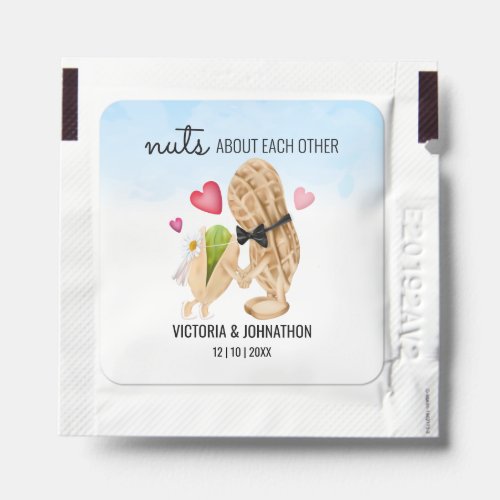 Nuts About Each Other  Wedding Hand Sanitizer Packet