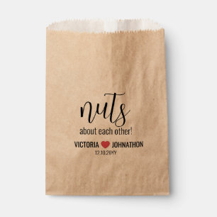 Nuts About Each Wedding Favor Bag