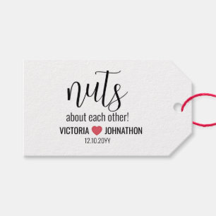 Nuts About Each Wedding Gift Tags
