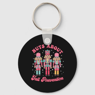 Nuts About Fall Prevention Pt Nutcracker Ballet Ch Keychain
