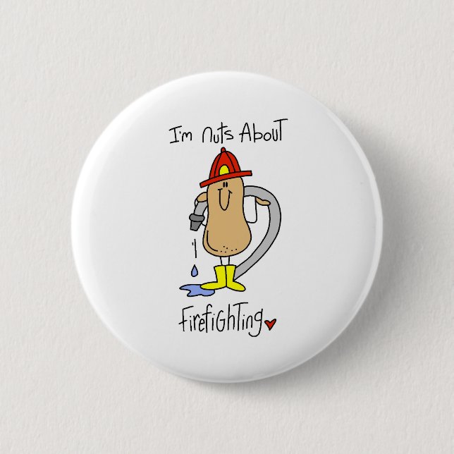 Nuts About Firefighting Button (Front)