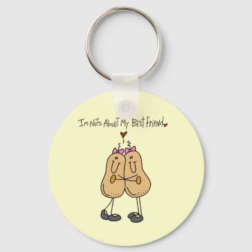 Nuts About My Best Friend T_shirts and Gifts Keychain