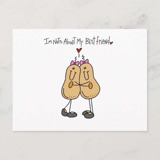 Nuts About My Best Friend T-shirts and Gifts Postcard (Front)