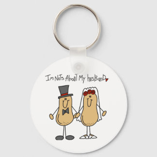 Nuts About My Husband T-shirts and Gifts Keychain