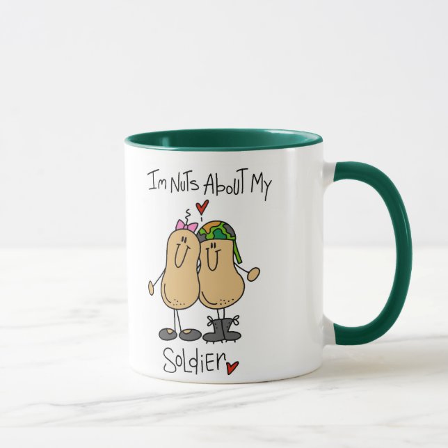 Nuts About My Soldier Mug (Right)
